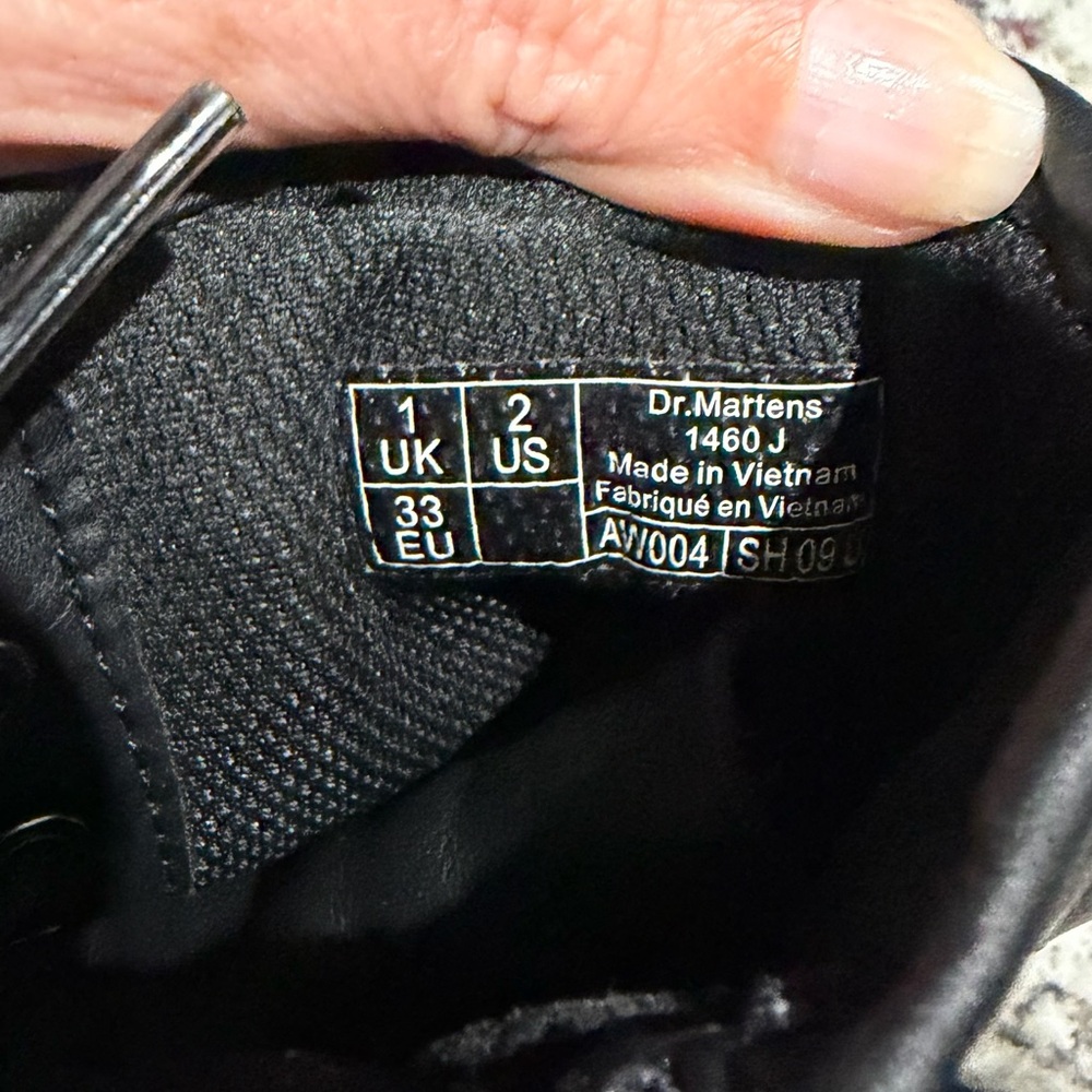 Dr. Martens Black Leather Boots kids - Picture 6 of 7